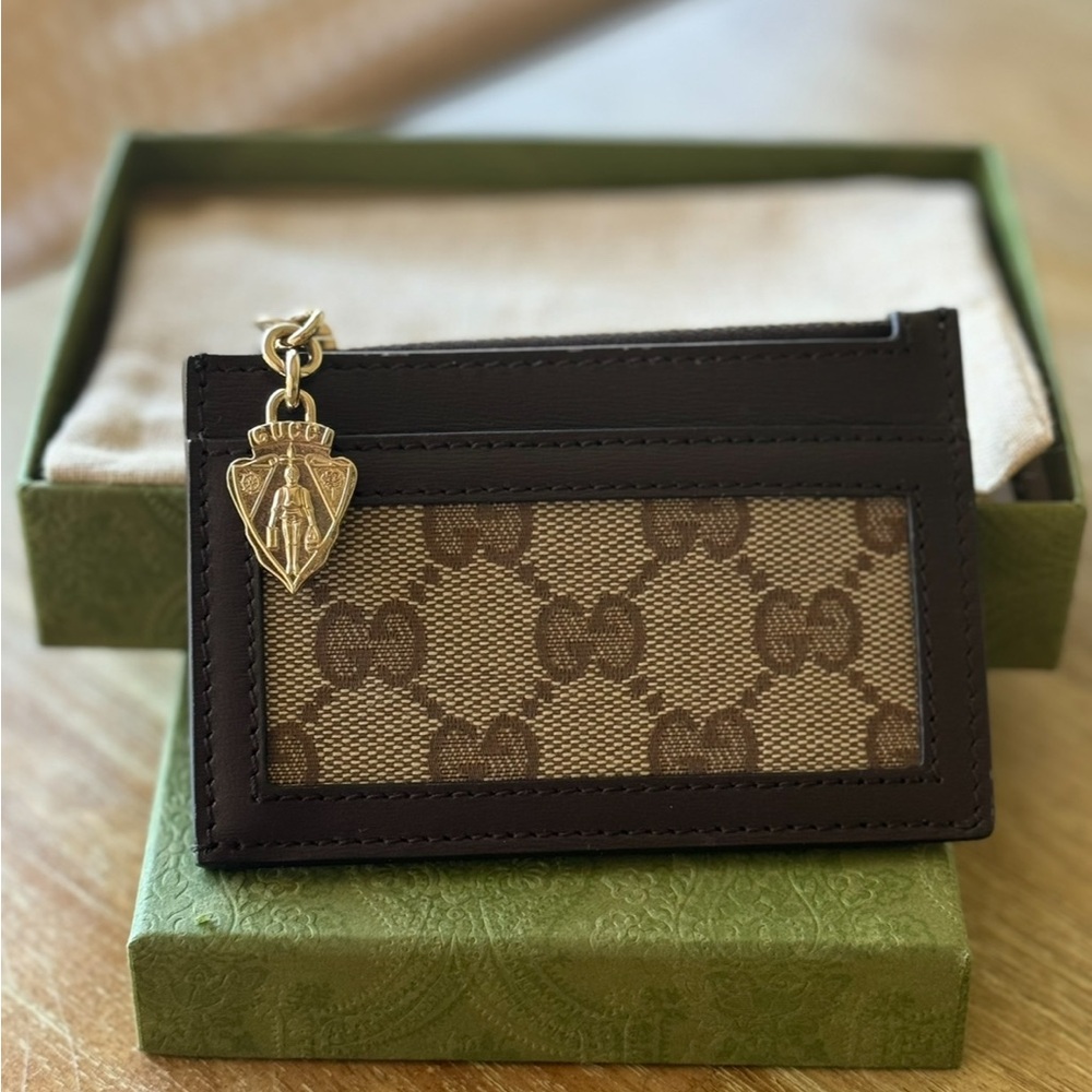 Gucci Canvas & Leather Card Case - Picture 4 of 4